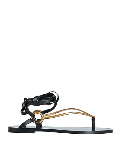 VALENTINO GARAVANI Flip flops Black Soft Leather