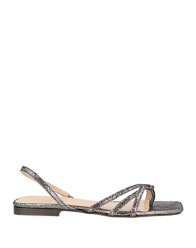 MANILA GRACE Flip flops Charcoal Ovine leather
