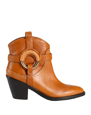 SEE BY CHLOÉ Ankle boot Tan Calfskin