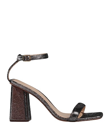 MANILA GRACE Sandals Charcoal Ovine leather