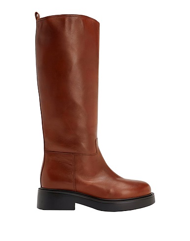 LEONARDO PRINCIPI Boots Tan 100% Calfskin