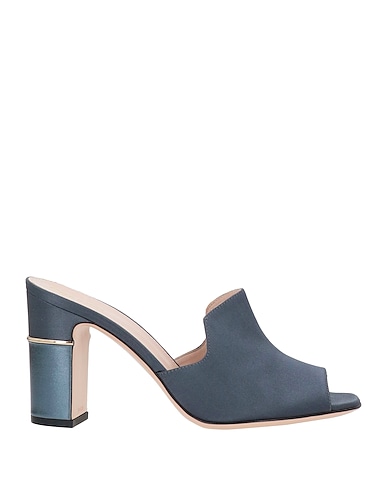POLLINI Sandals Charcoal Textile fibers