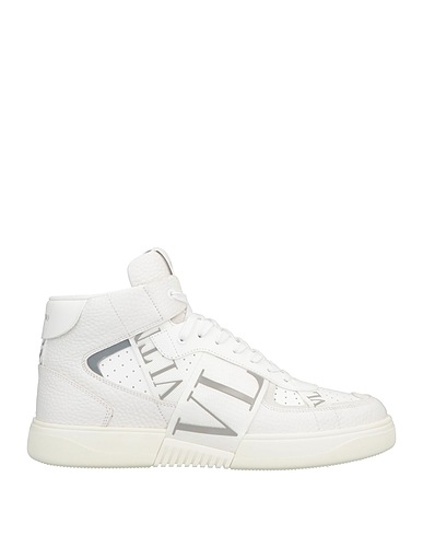 VALENTINO GARAVANI Sneakers Light grey Soft Leather, Textile fibres