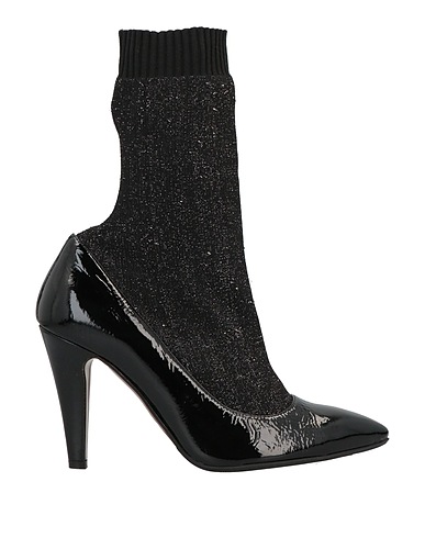MELLUSO Stivaletti Nero Pelle, Fibre tessili