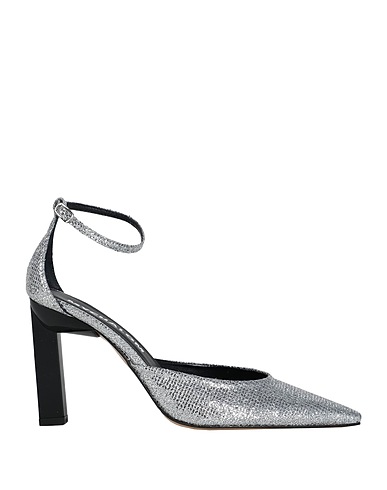 MYCHALOM Pumps Silber Gewebefasern