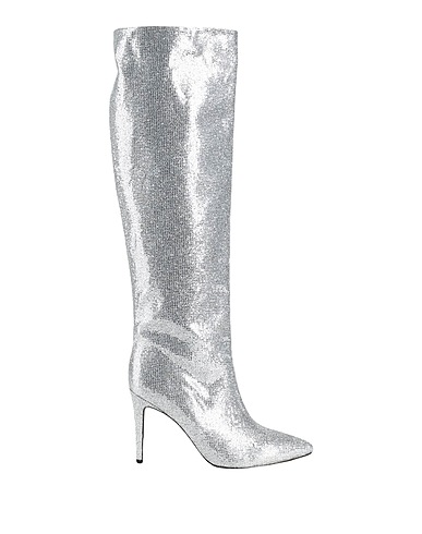 MYCHALOM Stiefel Silber Gewebefasern