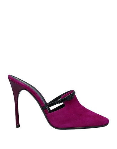 POLLINI Mules and clogs Mauve Soft Leather