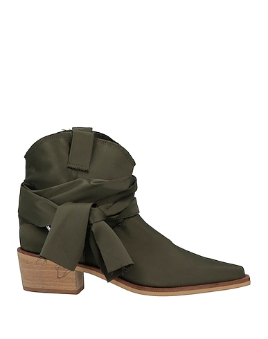 TOSCA BLU Ankle boot Military green Textile fibres