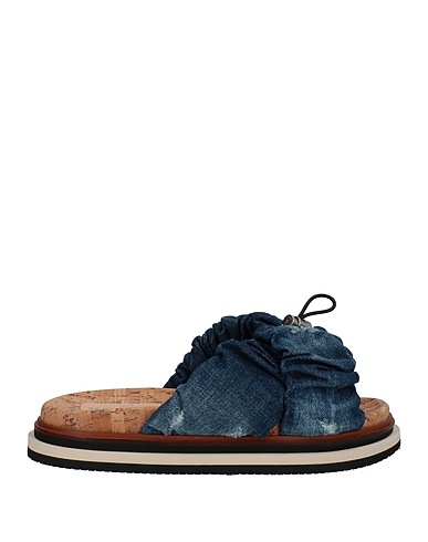 HOGAN Sandals Blue Textile fibres
