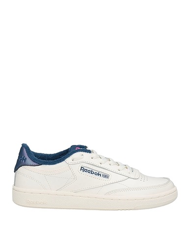 REEBOK Sneakers White Soft Leather, Textile fibres
