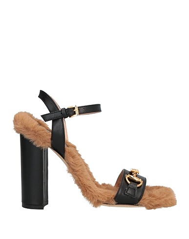 CAVALLI CLASS Sandals Black Soft Leather