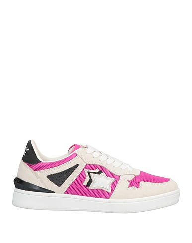 ATLANTIC STARS Sneakers Ivory Leather, Textile fibers