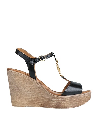 IRONY Sandales Noir Cuir
