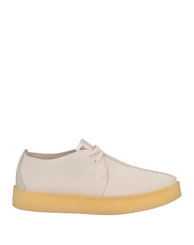 CLARKS ORIGINALS Stringate Grigio chiaro Pelle