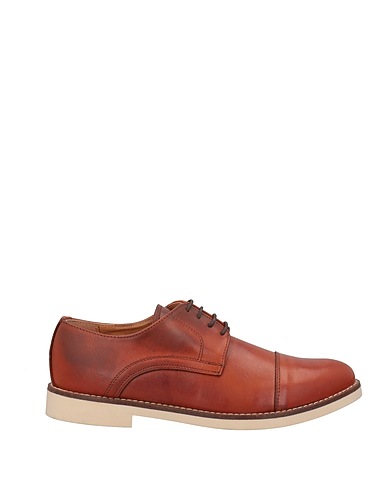 TSD12 Laced shoes Tan Soft Leather