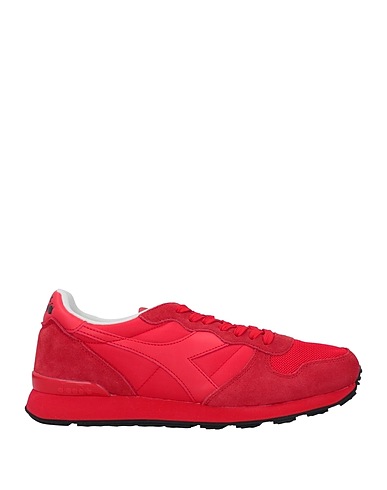 DIADORA Sneakers Rosso Pelle, Fibre tessili