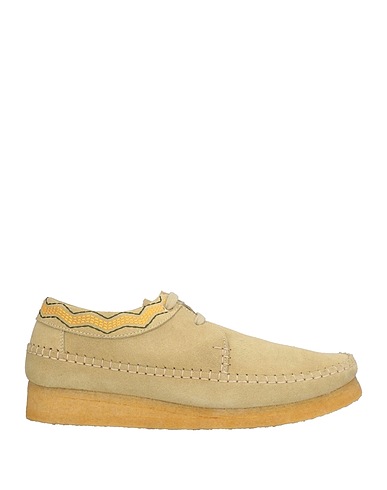 CLARKS ORIGINALS Laced shoes Light green Leather