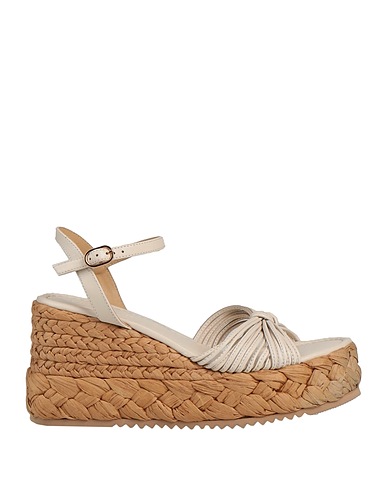 EMANUÉLLE VEE Espadrillas Off white Pelle