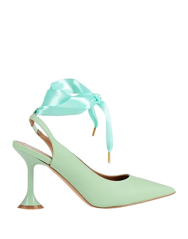 EMANUÉLLE VEE Court Light green Soft Leather