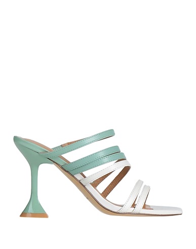 EMANUÉLLE VEE Sandals Ivory Soft Leather