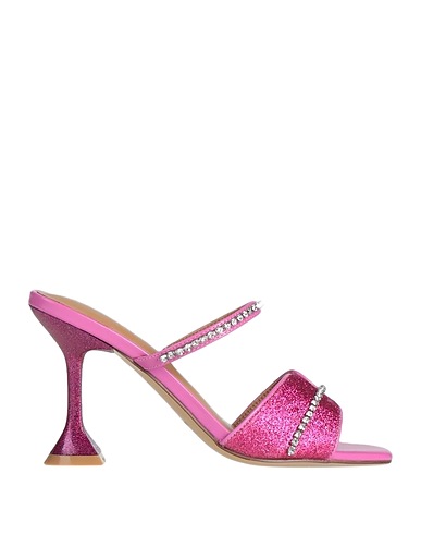 EMANUÉLLE VEE Sandali Fucsia Fibre tessili