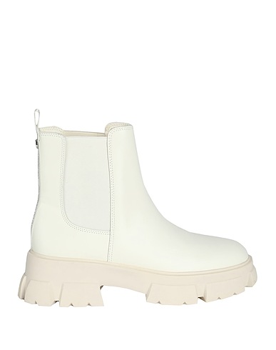 STEVE MADDEN ショートブーツ ホワイト 革