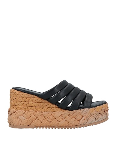 EMANUÉLLE VEE Espadrilles Black Soft Leather