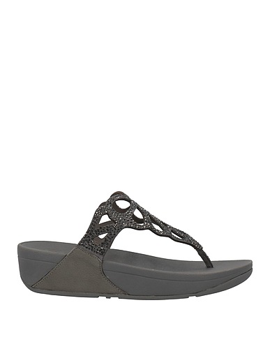 FITFLOP ソング・サンダル チャコール 革