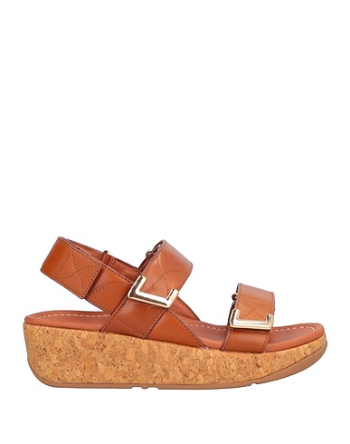 FITFLOP Mules and clogs Tan Soft Leather