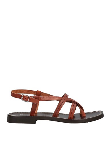 POLLINI Flip flops Tan Cowhide
