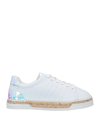 CANAL ST MARTIN Espadrillas Bianco Pelle, Fibre tessili