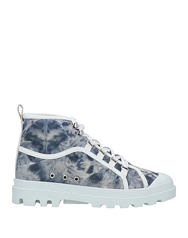 CANAL ST MARTIN Sneakers Slate blue Textile fibres, Soft Leather
