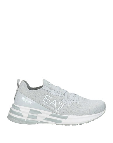 EA7 Sneakers Grey 100% Polyester, Thermoplastic polyurethane
