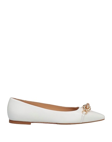 BALDININI Ballet flats White Soft Leather