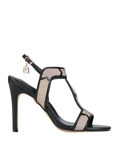 LAURA BIAGIOTTI Sandalen Schwarz Gewebefasern