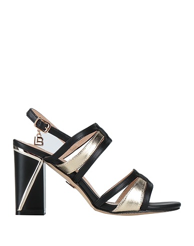 LAURA BIAGIOTTI Sandali Nero Fibre tessili