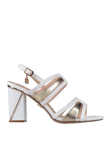 LAURA BIAGIOTTI Sandali Bianco Fibre tessili