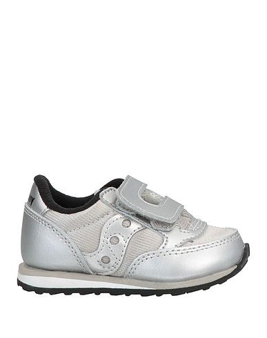 SAUCONY Sneakers Silver Leather, Textile fibres