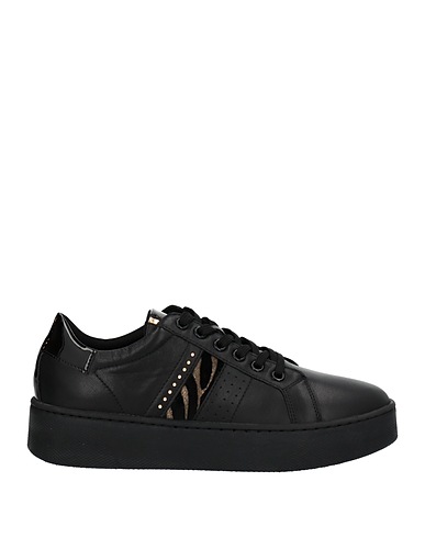 GEOX Sneakers Noir Cuir, Fibres textiles