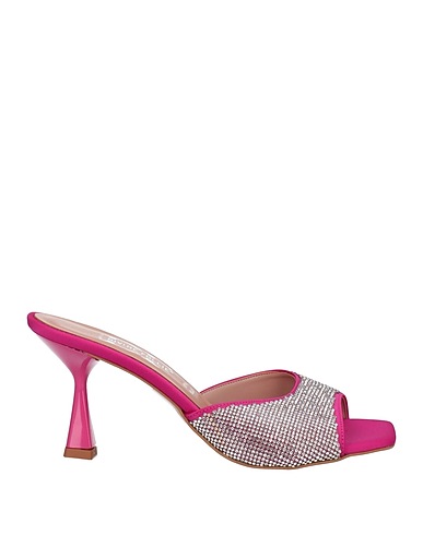 DIVINE FOLLIE Sandals Fuchsia Textile fibres