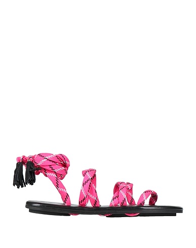 DIVINE FOLLIE Sandals Fuchsia Textile fibers