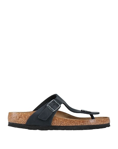 BIRKENSTOCK Flip flops Black Leather