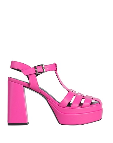 DIVINE FOLLIE Sandals Fuchsia Textile fibres