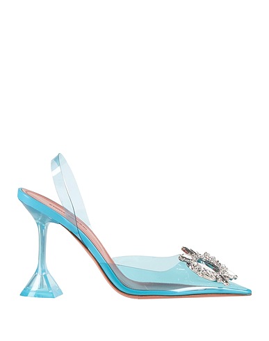AMINA MUADDI Pump Turquoise PVC - Polyvinyl chloride