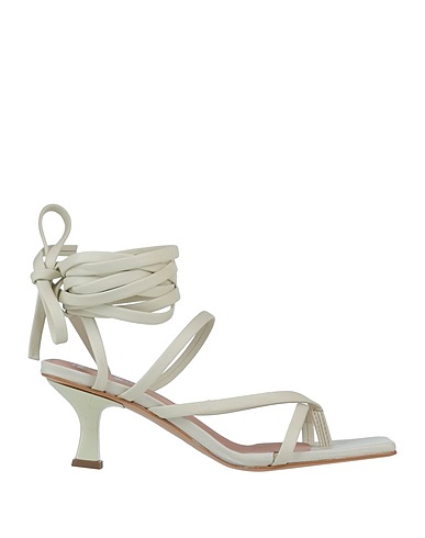 DIVINE FOLLIE Flip flops Ivory Leather