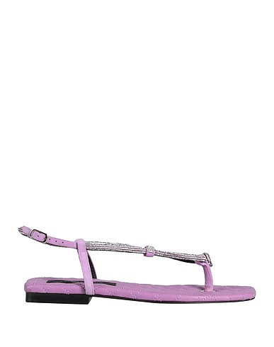 PHILIPP PLEIN Flip flops Purple Textile fibres
