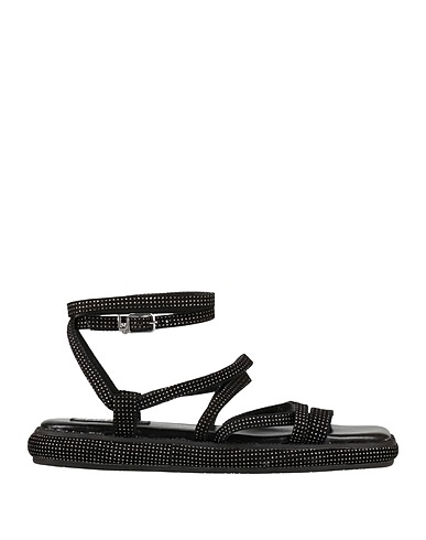 LIU •JO Sandals Black Leather