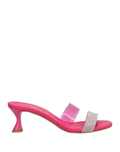 DIVINE FOLLIE Sandals Fuchsia Soft Leather, Plastic