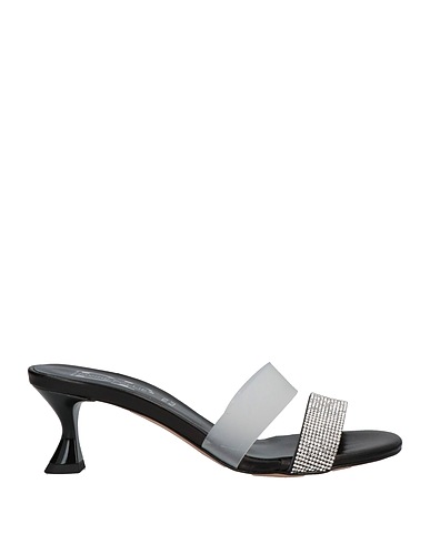 DIVINE FOLLIE Sandali Nero Pelle, Plastica