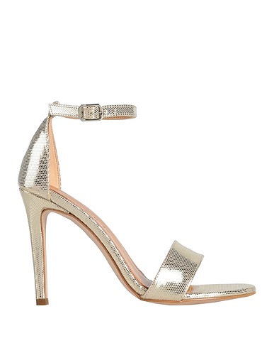 CAFèNOIR Sandalen Platin Gewebefasern